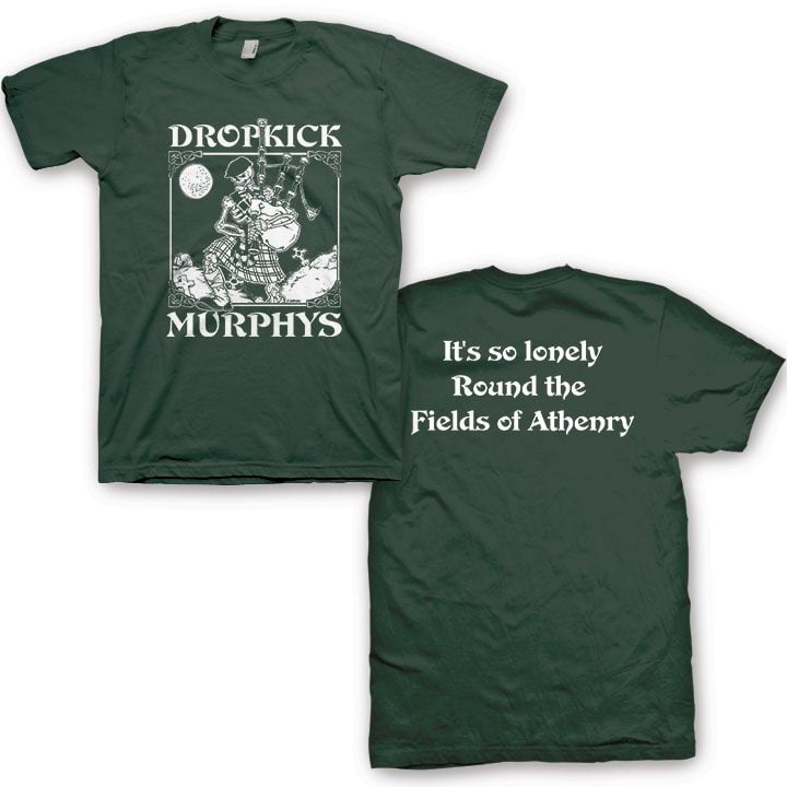 Shirt Dropkick Murphys Skeleton Piper Official T-Shirt