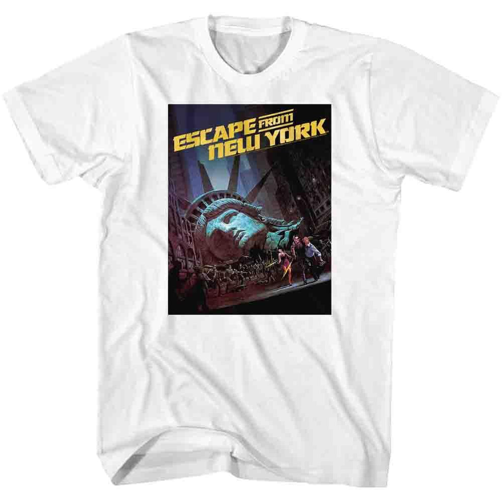 Escape From New York - Run Movie Poster White T-Shirt