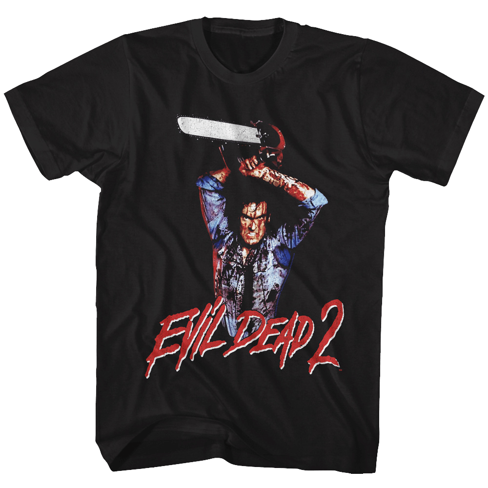 Evil Dead 2 - Raised Chainsaw T-Shirt
