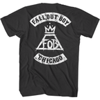 Fall Out Boy Chicago Logo T-Shirt BACK FOB512S, FOB512M, FOB512L, FOB512XL, FOB512XXL
