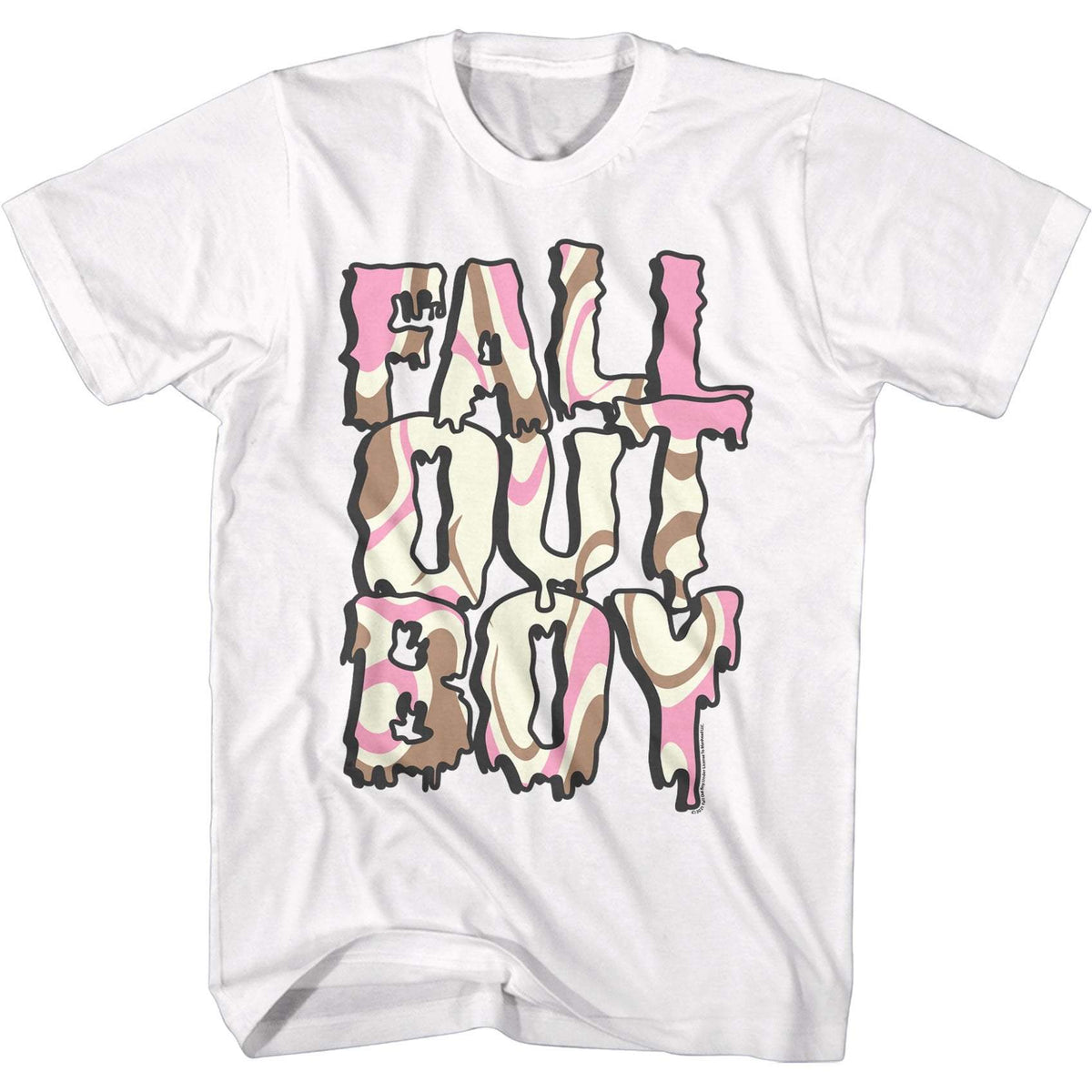 Shirt Fall Out Boy Drip Logo White T-Shirt