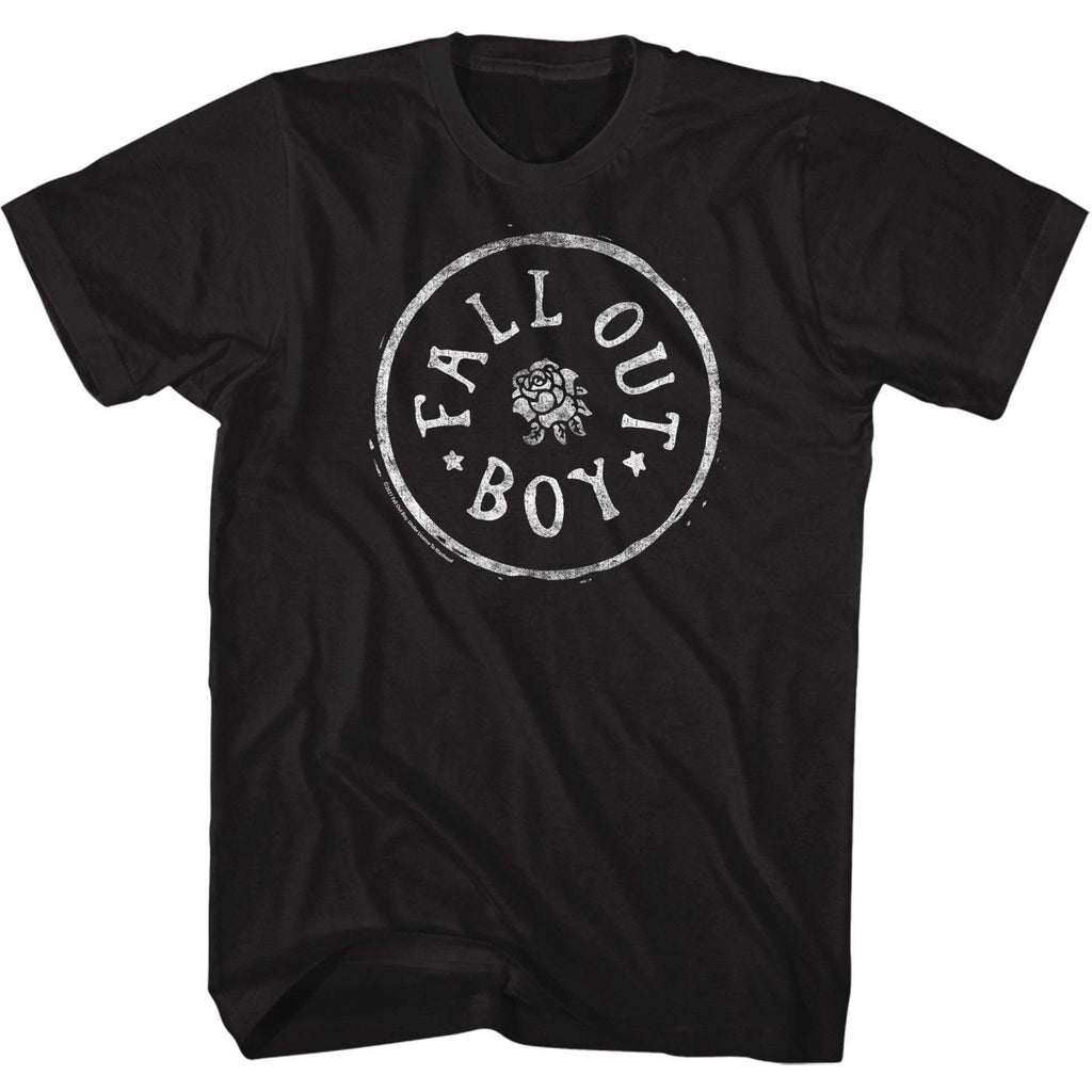 Fall Out Boy Rose Circle Slim Fit T-Shirt