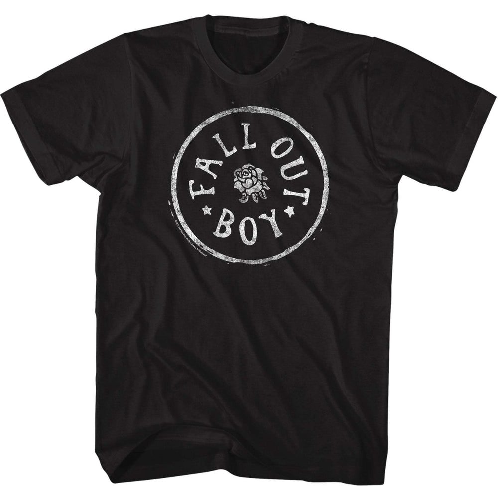 Fall Out Boy Rose Circle Slim Fit T-Shirt