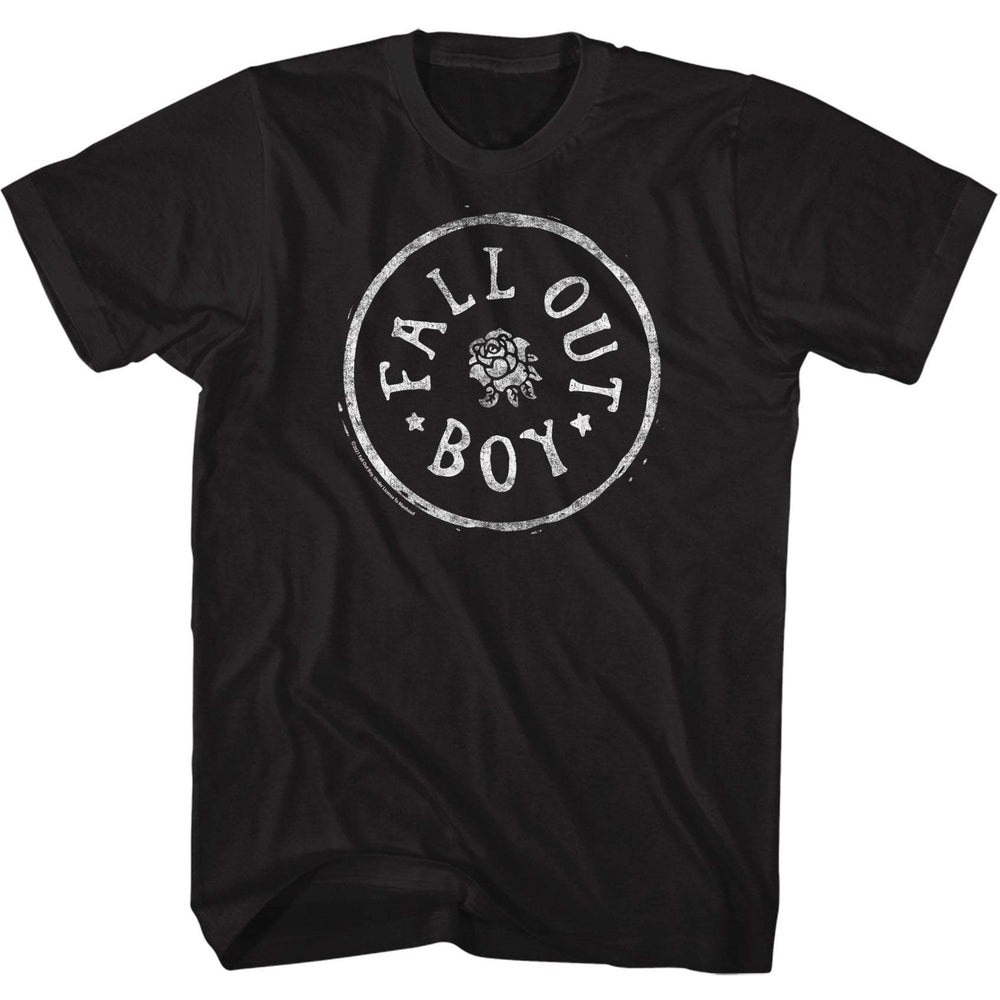 Shirt Fall Out Boy Rose Circle Slim Fit T-Shirt