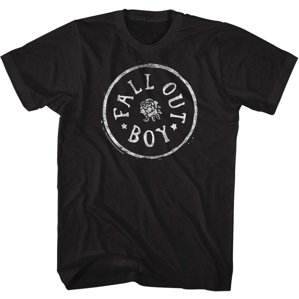 Shirt Fall Out Boy Rose Circle Slim Fit T-Shirt