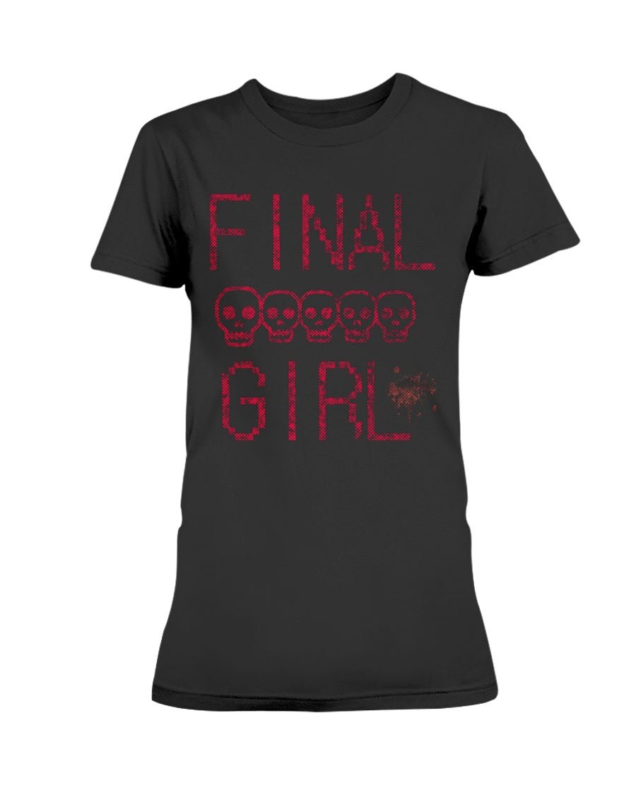 Black / XS Final Girl Horror Movie Women's T-Shirt FUEL-E02078F