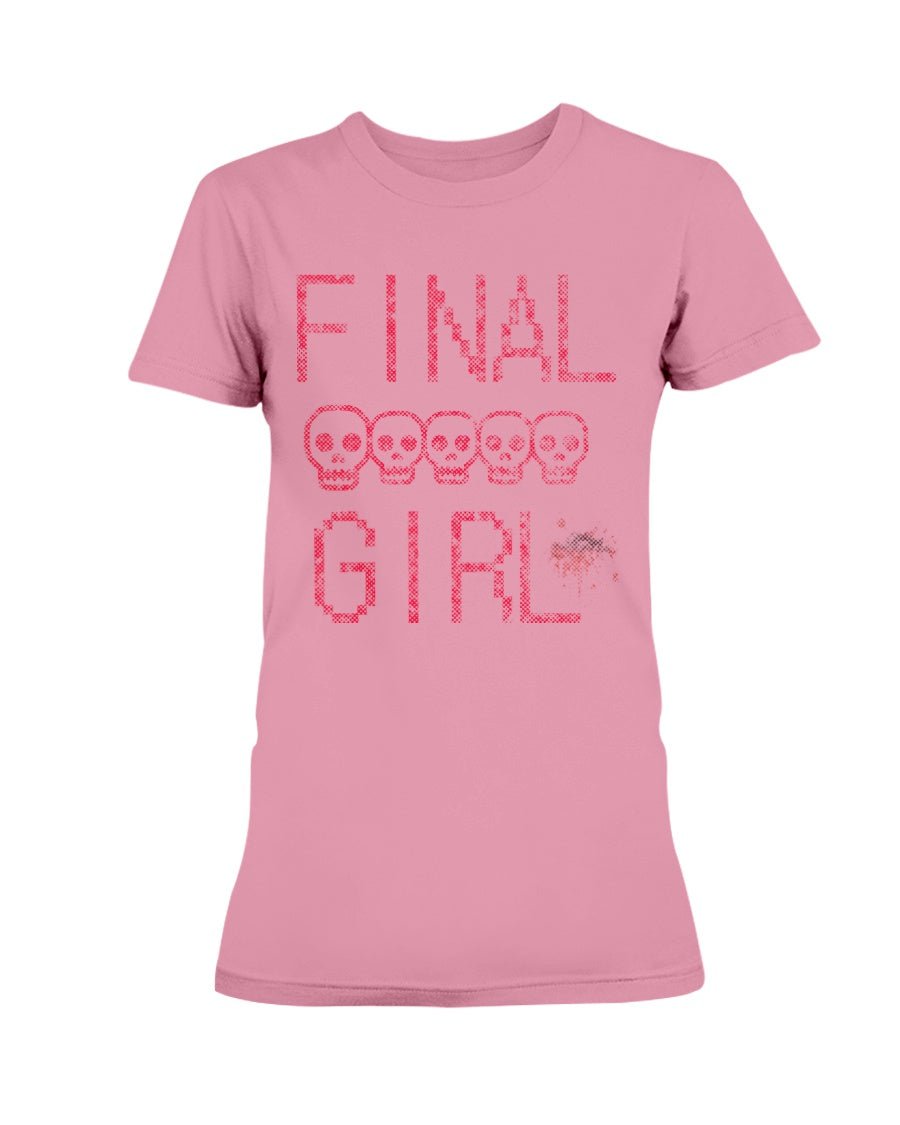 Safety Pink / XS Final Girl Horror Movie Women's T-Shirt FUEL-EF953BE