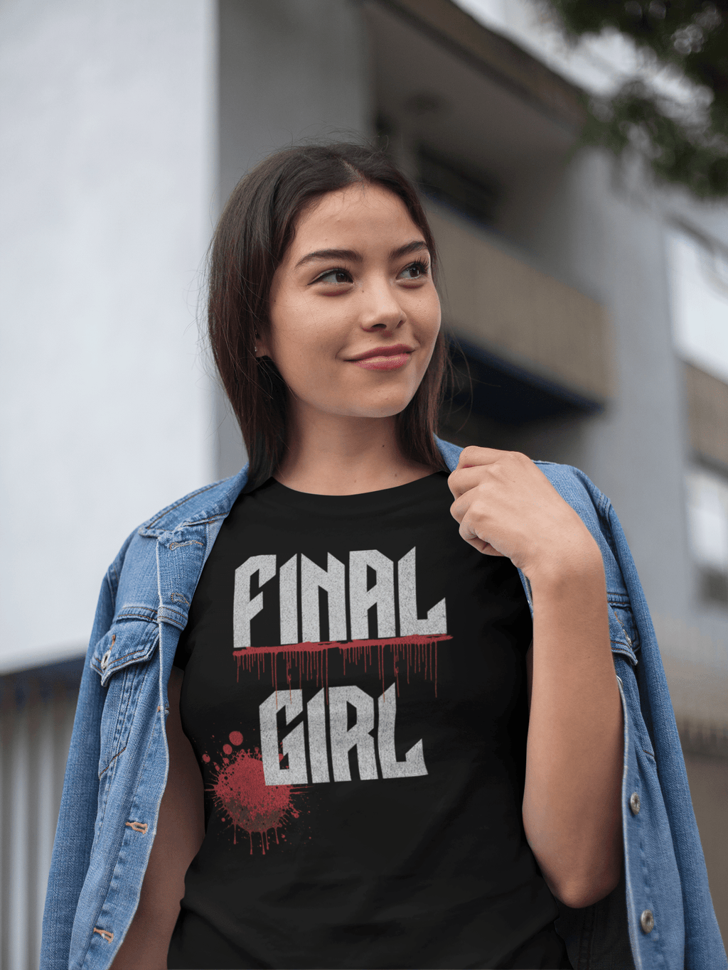 Final Girl Horror Splatter Women's T-Shirt