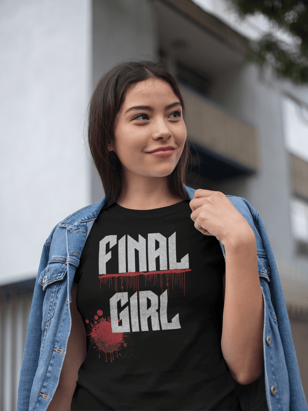 Shirts Final Girl Horror Splatter Women's T-Shirt