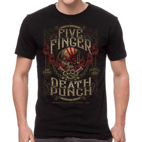 Five Finger Death Punch 100 Proof Black T-Shirt