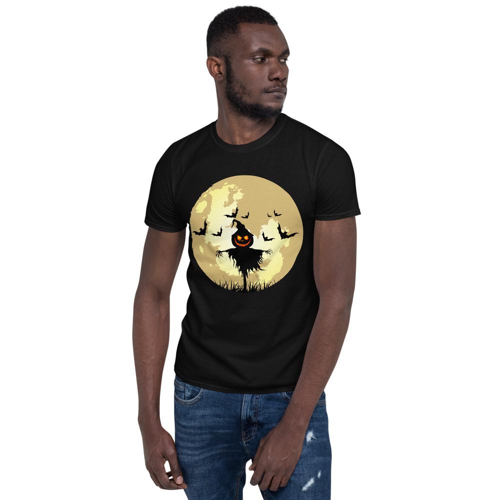 Full Moon Scarecrow Halloween Horror T-Shirt
