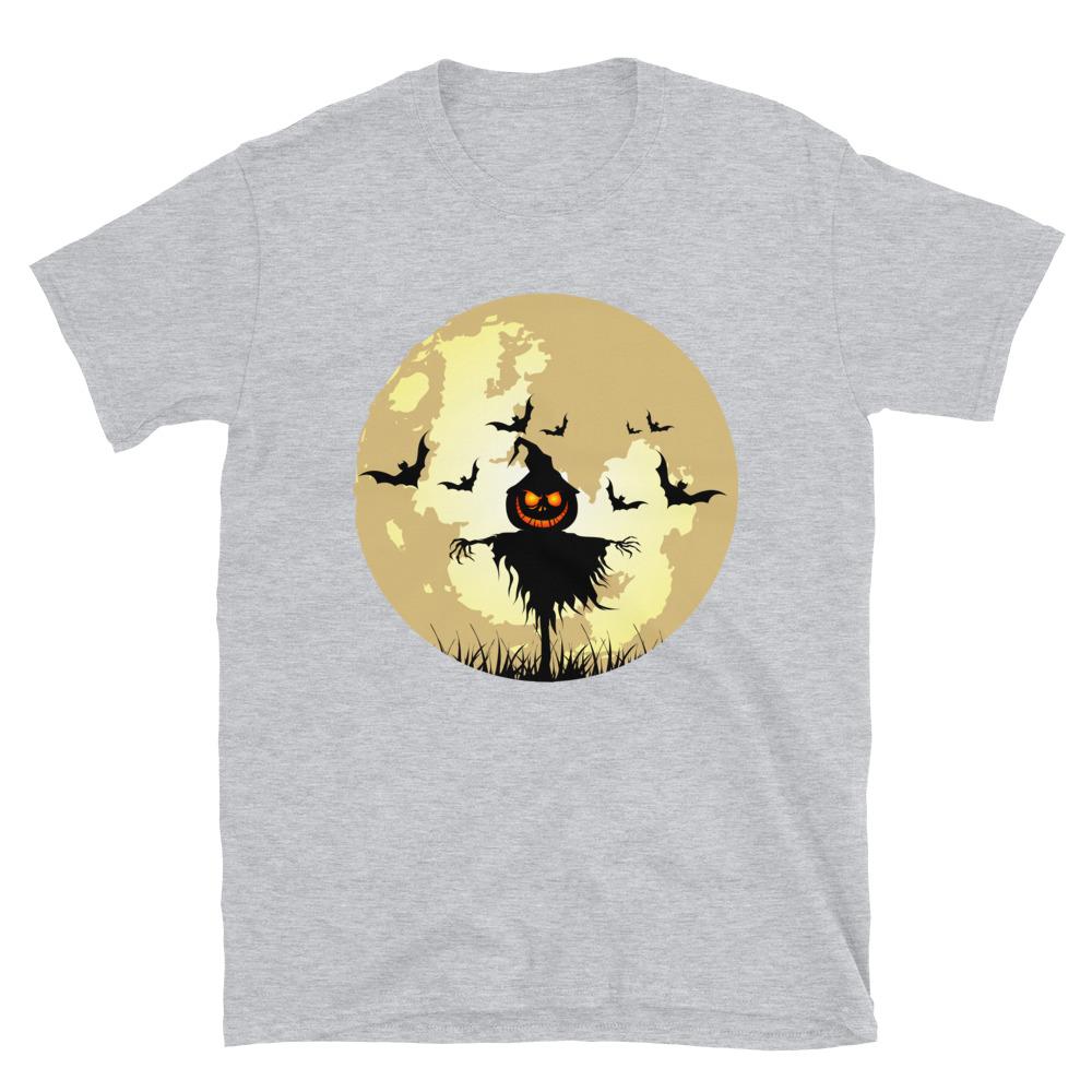 Sport Grey / S Full Moon Scarecrow Halloween Horror T-Shirt 6395499_503