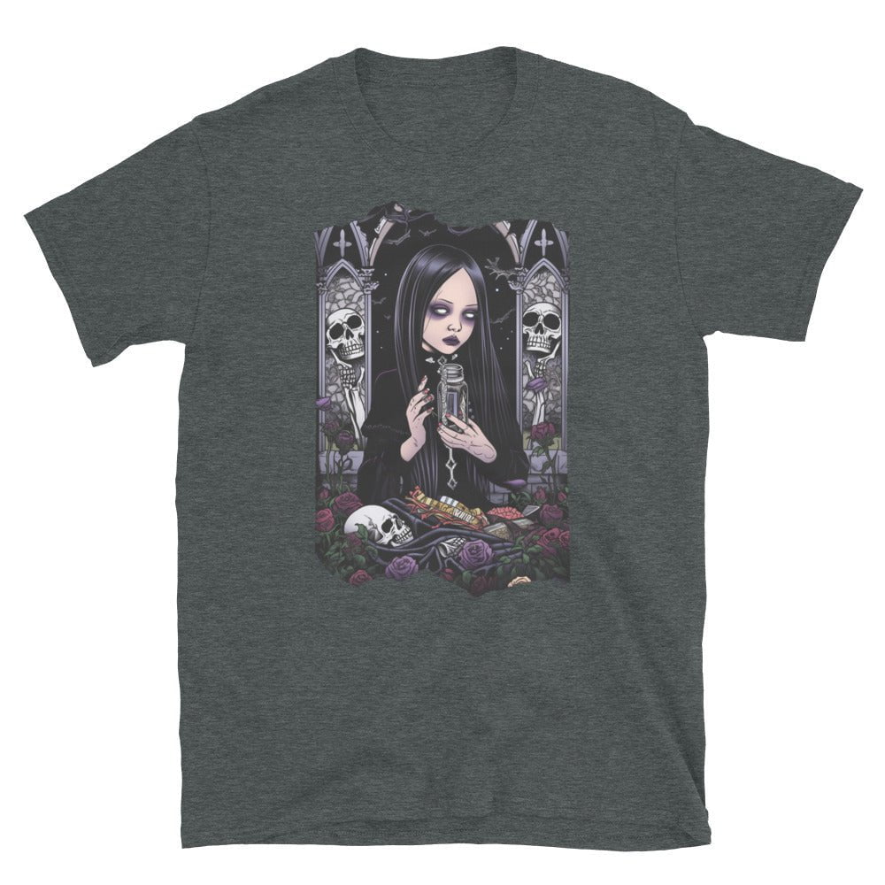 Dark Heather / S Gothic Nights in the Graveyard Short-Sleeve Unisex T-Shirt 6075563_483