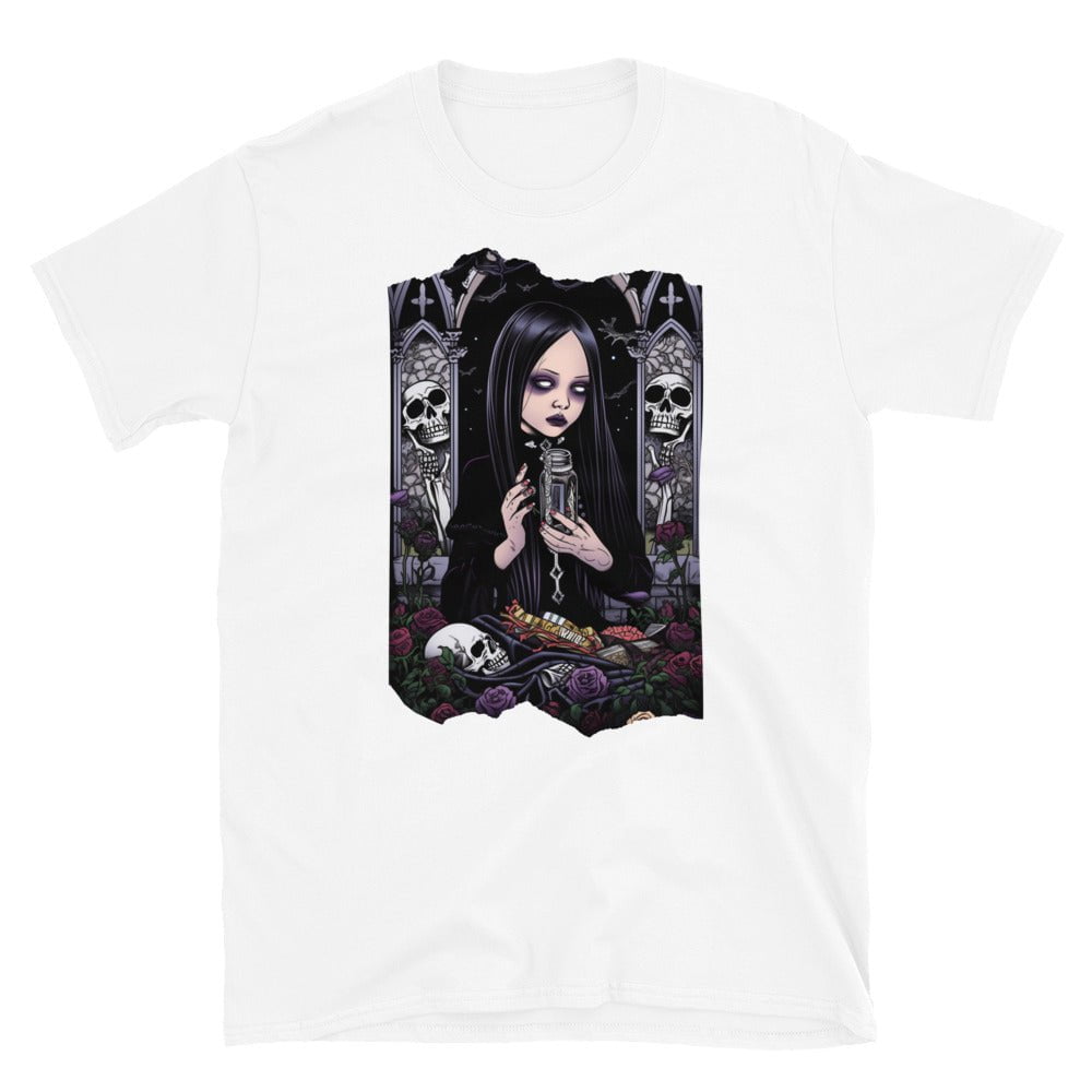 White / S Gothic Nights in the Graveyard Short-Sleeve Unisex T-Shirt 6075563_473