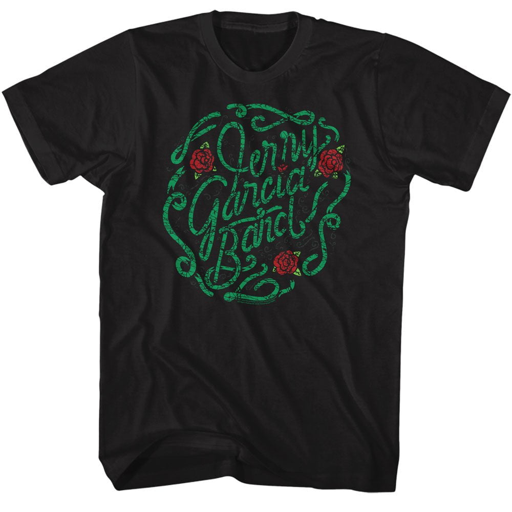 Shirt Grateful Dead Jerry Garcia Band Vine and Rose Logo T-Shirt