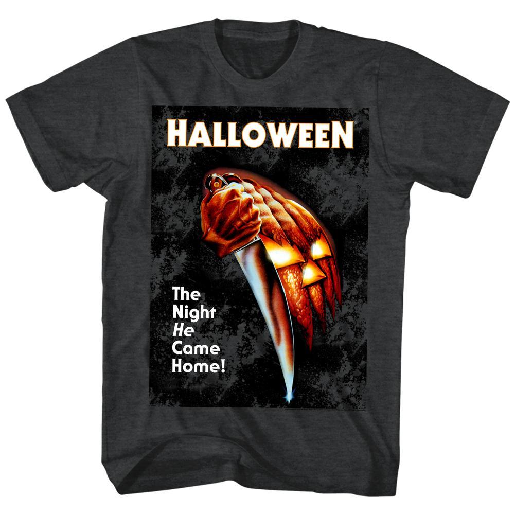 Halloween - Night He Came Home Black Heather Movie Poster T-Shirt