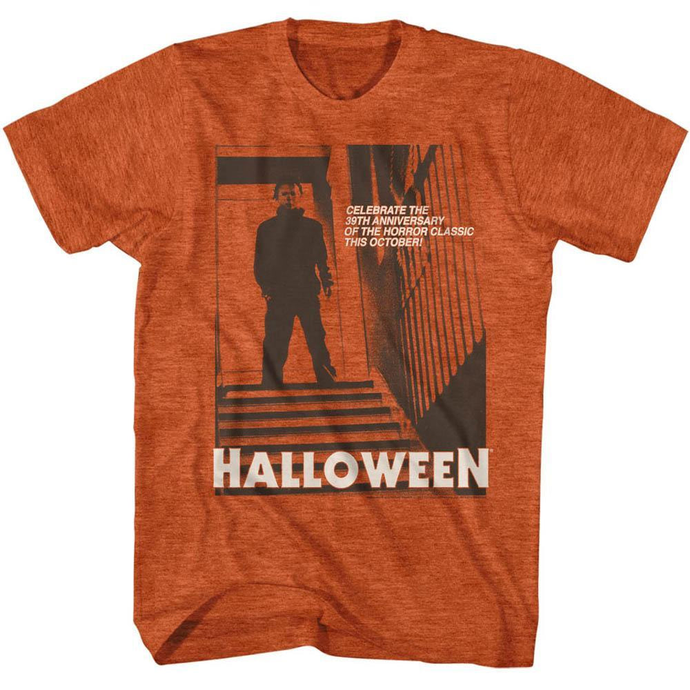 Shirt Halloween - Stair Top Orange Soft Fit T-Shirt