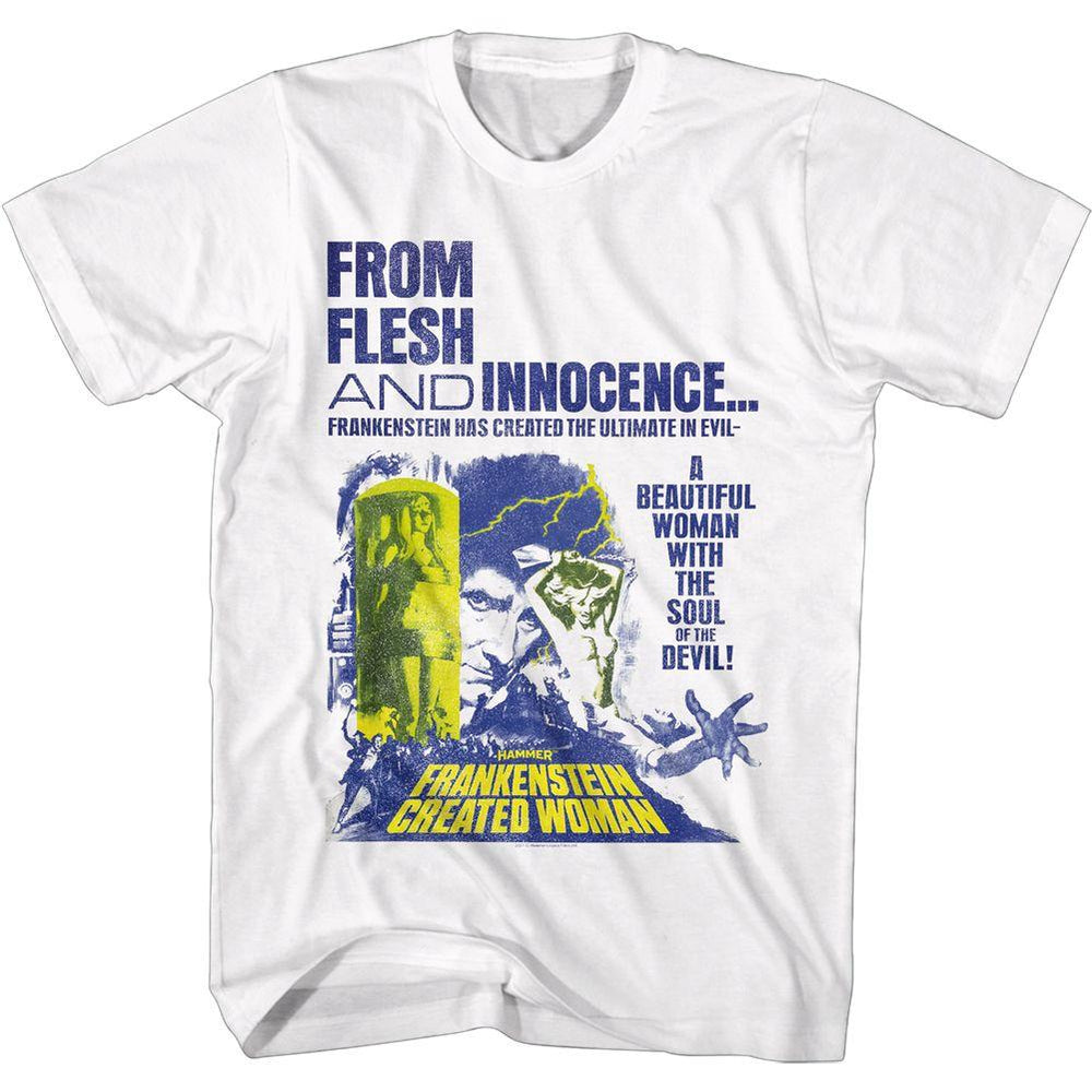 Shirt Hammer Horror - Frankenstein Created Woman Slim Fit T-Shirt