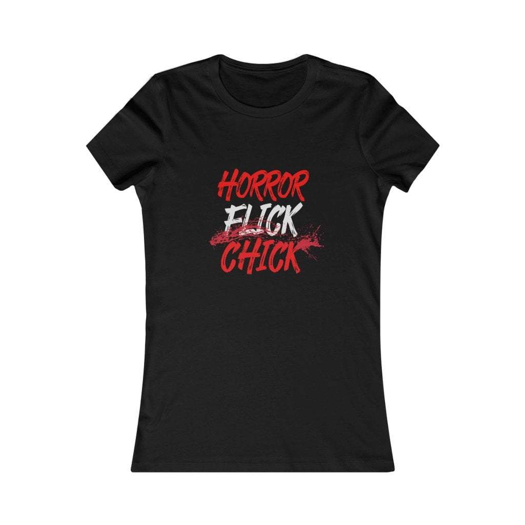 Black / L Horror Flick Chick Juniors T-Shirt 2732346284