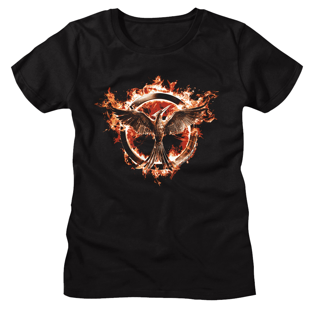 Hunger Games Flaming Mockingjay Women's T-Shirt