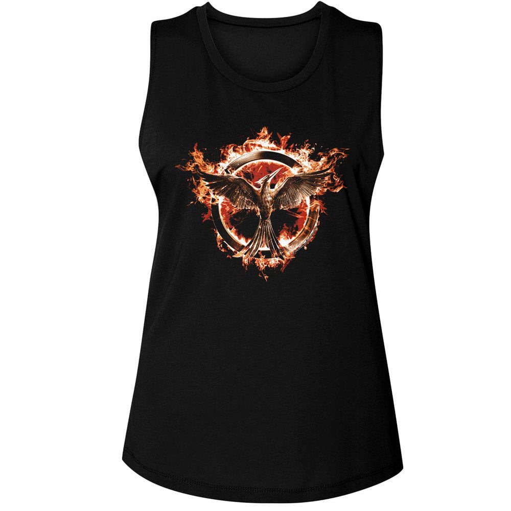 Hunger Games Flaming Mockingjay Women's Tank Top