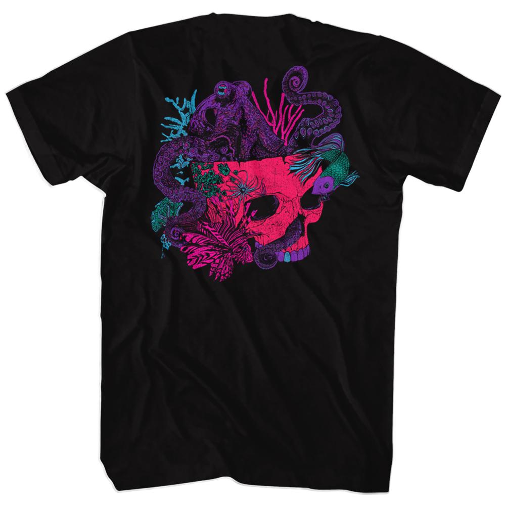 Incubus - Octopus Skull Black Slim Fit T-Shirt