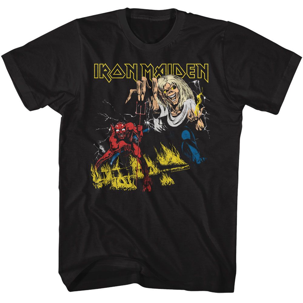Shirt Iron Maiden Eddie and Devil Official T-Shirt