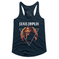 Janis Joplin Triangle Photo Women's Racer Back Tank Top