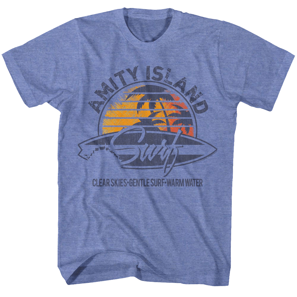 Shirt Jaws Amity Island Surf Official Movie T-Shirt