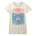 Jaws Movie Poster Distressed Women's T-Shirt