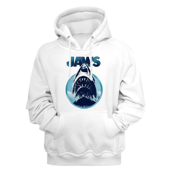 Jaws White Pullover Hoodie