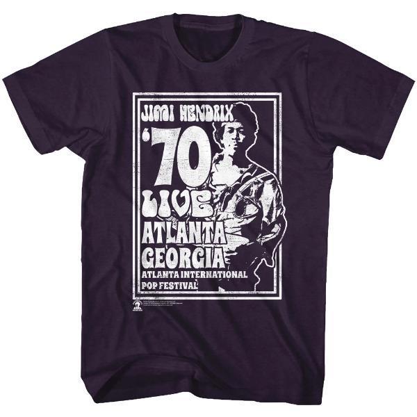 Jimi Hendrix Atlanta 70 Slim Fit T-Shirt