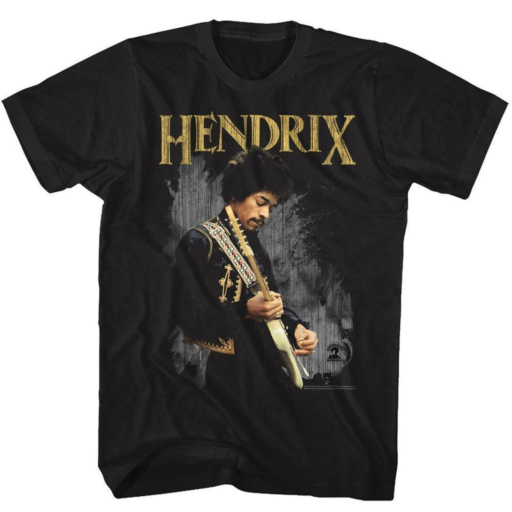 Jimi Hendrix Logo Guitar T-Shirt