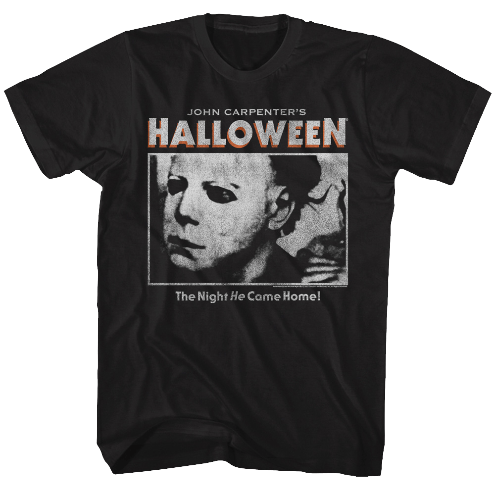 Shirt John Carpenter's Halloween - Logo and Michael Photo T-Shirt
