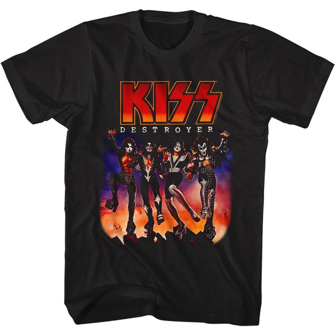 KISS Destroyer Album Cover Slim Fit T-Shirt