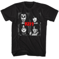 KISS Four Squares New Line Up Slim Fit T-Shirt