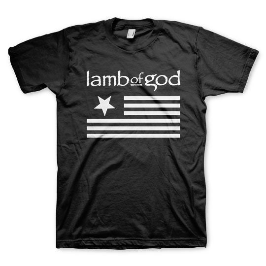 Shirt Lamb of God Flag Logo Official T-Shirt