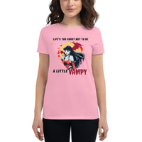 Load image into Gallery viewer, Pink / S Life&#39;s Too Short Not To Be A Little Vampy Women&#39;s Premium t-shirt 9985328_4912
