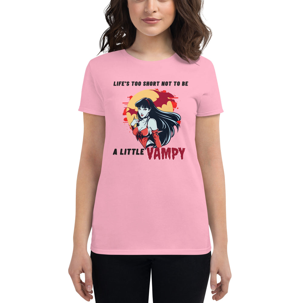 Women's Shirts Pink / S Life's Too Short Not To Be A Little Vampy Women's Premium t-shirt