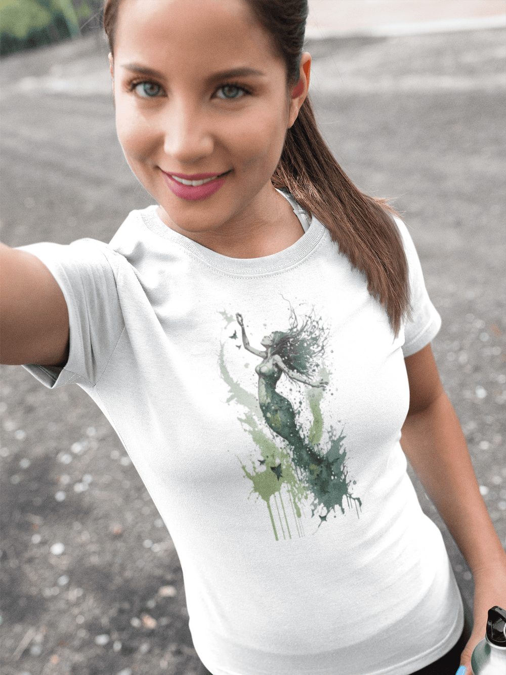 Shirts Mermaid Watercolor Splash Women's Premium T-Shirt