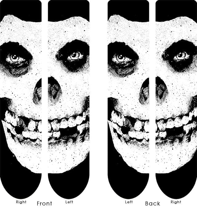 One Size Fits All Misfits Fiend Skull All Over Print Socks MM-MST-03S