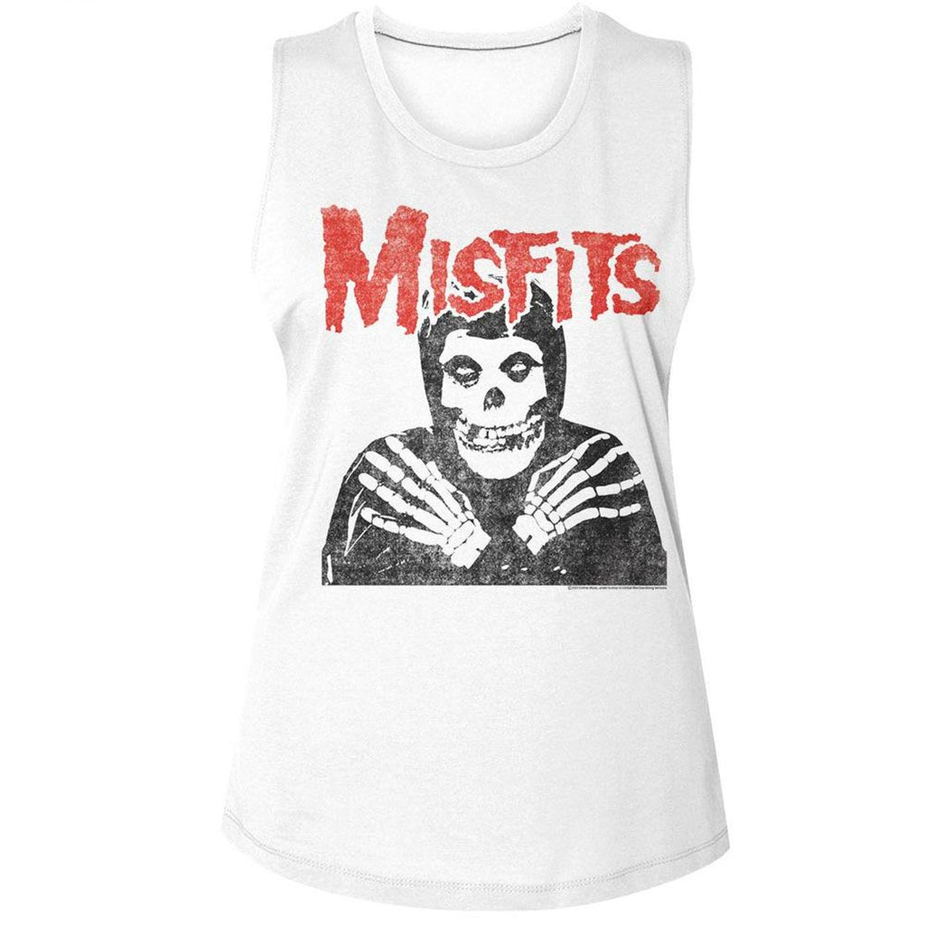 Misfits Logo Crossed Arms Womens Tank Top