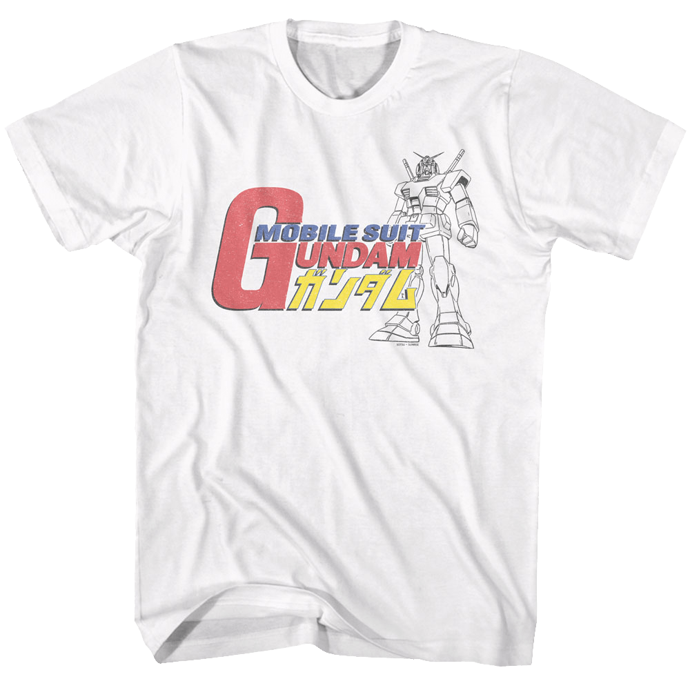 Mobile Suit Gundam - Gundam Logo White Official T-Shirt