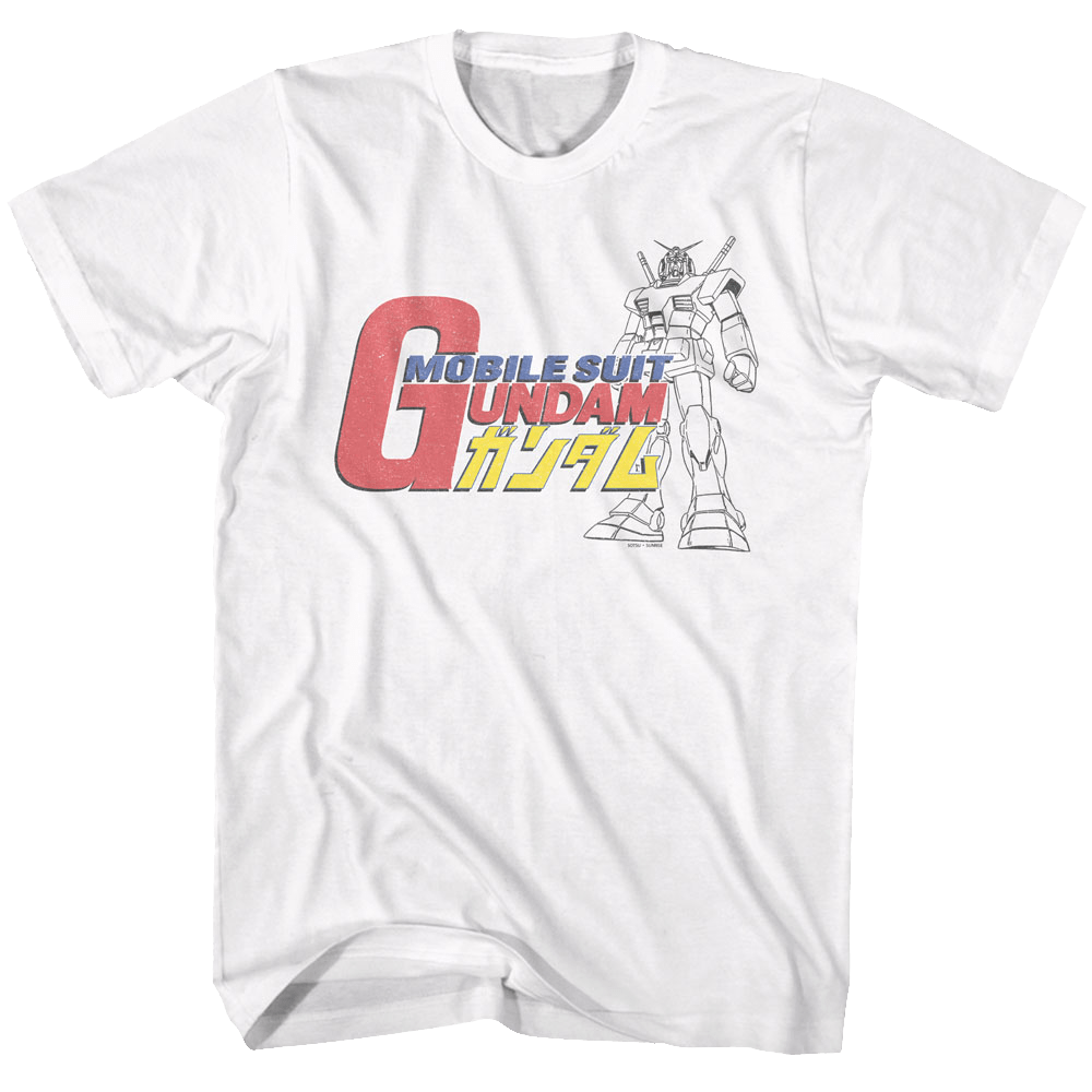 Shirt Mobile Suit Gundam - Gundam Logo White Official T-Shirt
