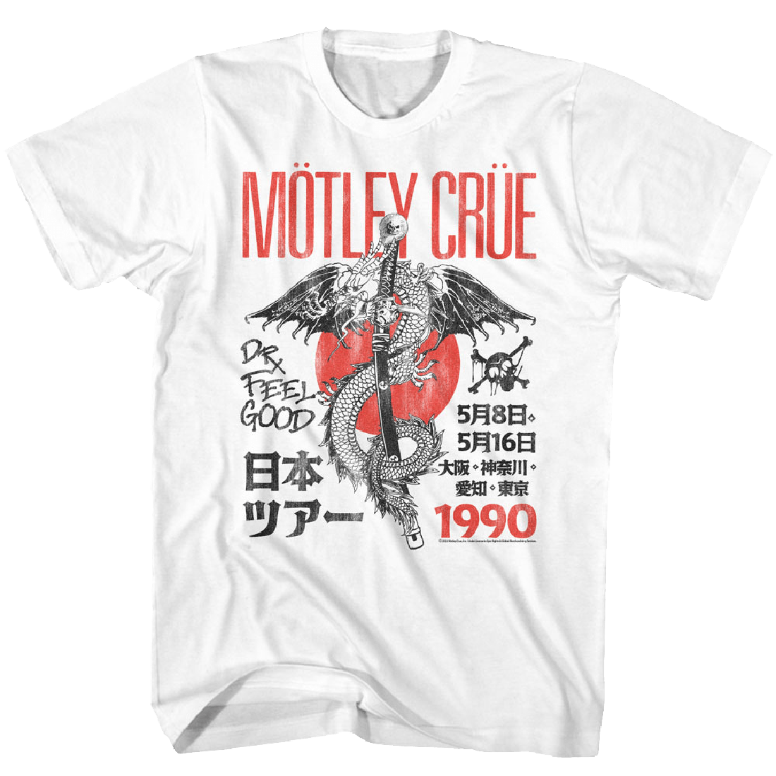 Motley Crue Japan Tour 1990 T-Shirt