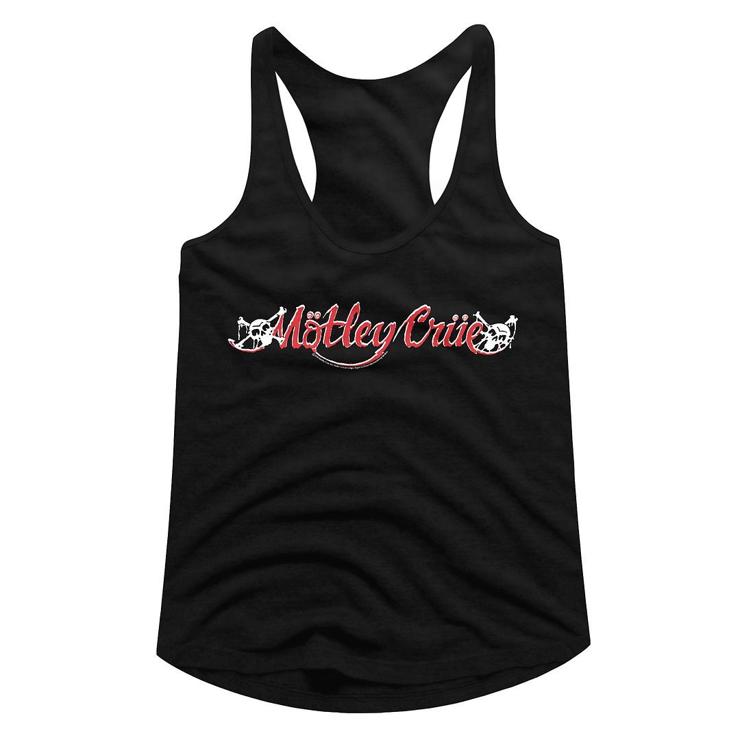 Motley Crue Logo Juniors Racer Back Tank Top