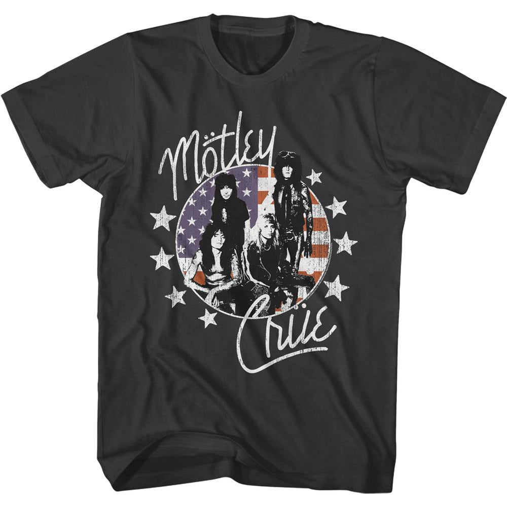 Motley Crue Red White and Crue Slim Fit T-Shirt