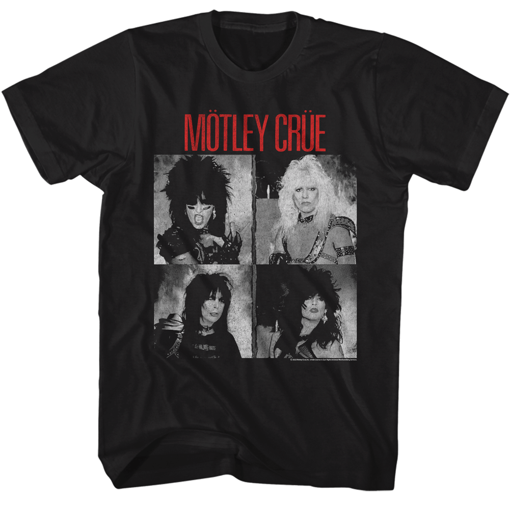 Shirt Motley Crue Shout Black and White Cover T-Shirt