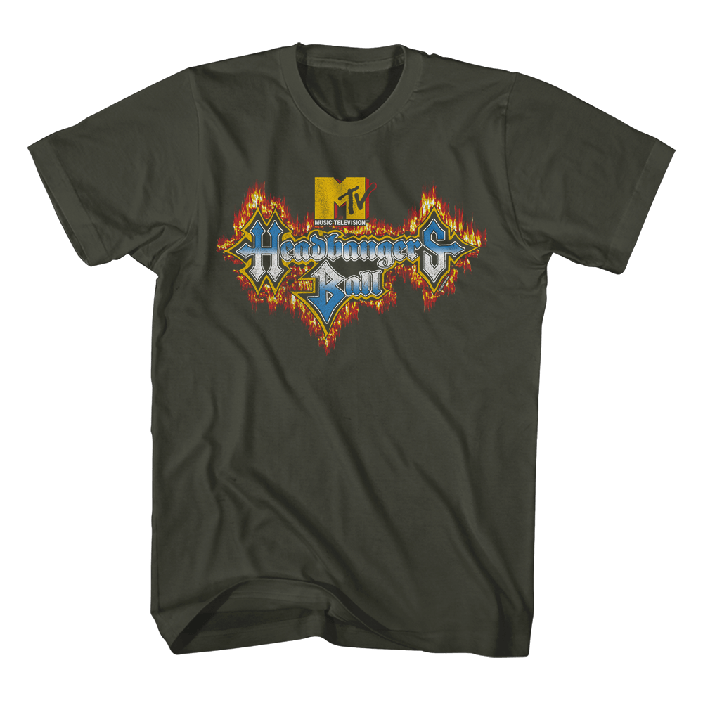 MTV Headbangers Ball Fire Logo T-Shirt