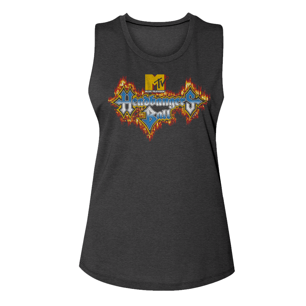 Shirt \MTV Headbangers Ball Fire Logo Women's Tank Top